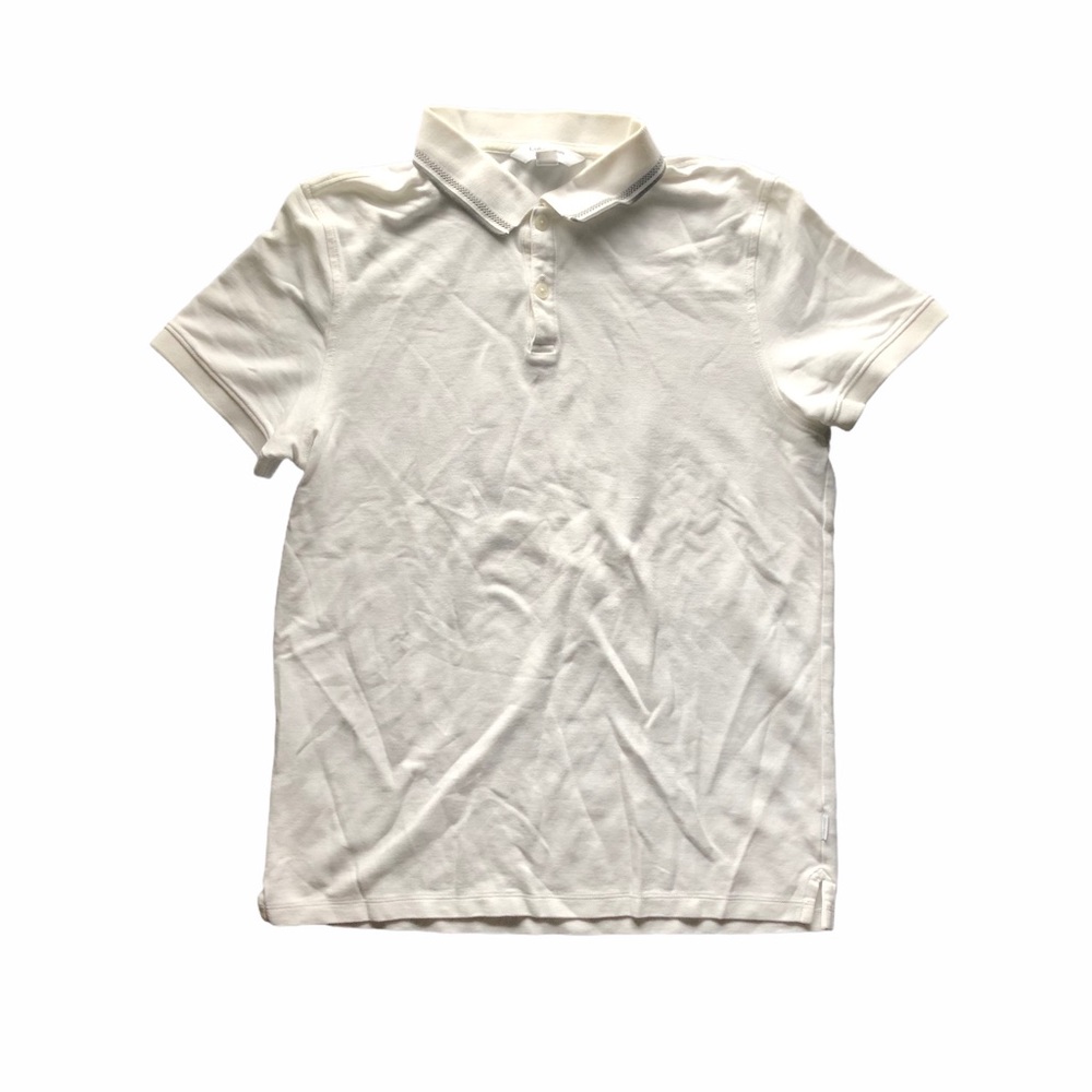 Calvin Klein Body Fit White Polo Shirt